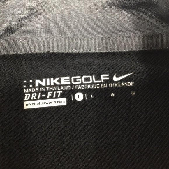 Nike Golf Johnnie Walker Fri Fit 1/4 Zip Men's Sz Large Black Jacket Johnny - Picture 8 of 11